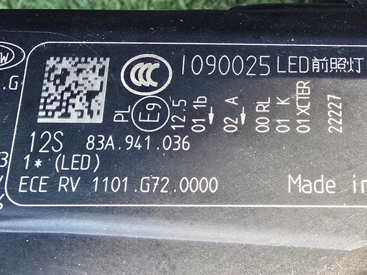 Frontscheinwerfer Audi Q3 83A941036 LED Rechts Scheinwerfer Headlight SCH6253167498jz