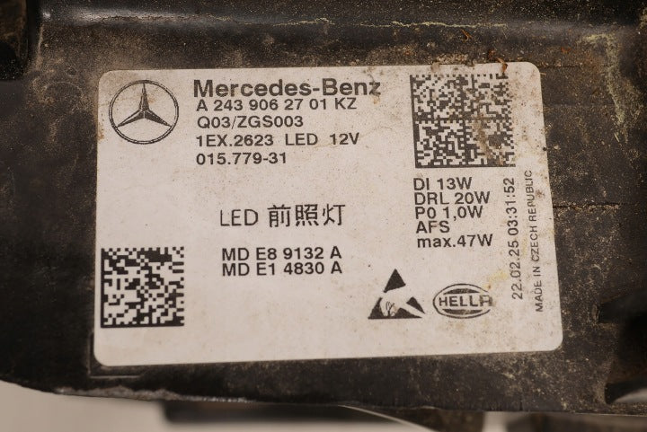 Frontscheinwerfer Mercedes-Benz Eqa A2439062701 LED Links Scheinwerfer Headlight SCH6268976518zi
