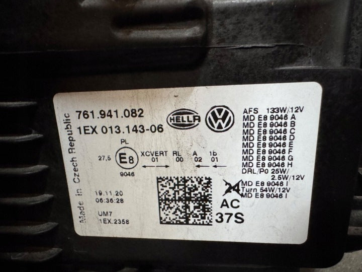 Frontscheinwerfer VW Touareg 761941082 LED Rechts Scheinwerfer Headlight SCH6368281477ry