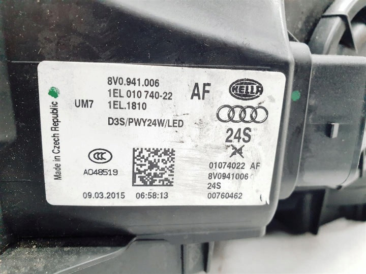 Frontscheinwerfer Audi A3 8V0941006 Bi-Xenon Rechts Scheinwerfer Headlight SCH6390529267yn
