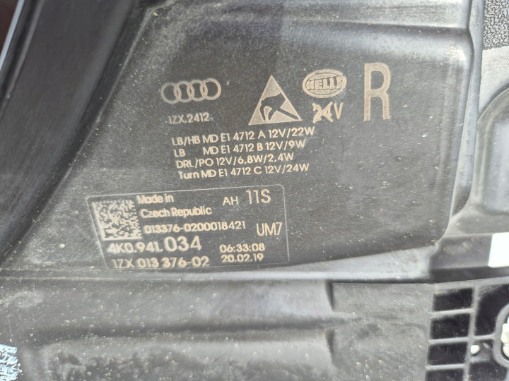 Frontscheinwerfer Audi A6 4K0941034 LED Rechts Scheinwerfer Headlight SCH6410441865xb