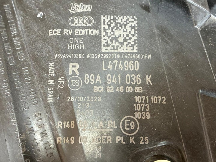 Frontscheinwerfer Audi E Tron 89A941036K Full LED Rechts Scheinwerfer Headlight SCH6418088546hl