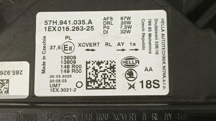 Frontscheinwerfer Skoda Kodiaq 57H941035A LED Links Scheinwerfer Headlight SCH6558096782gb