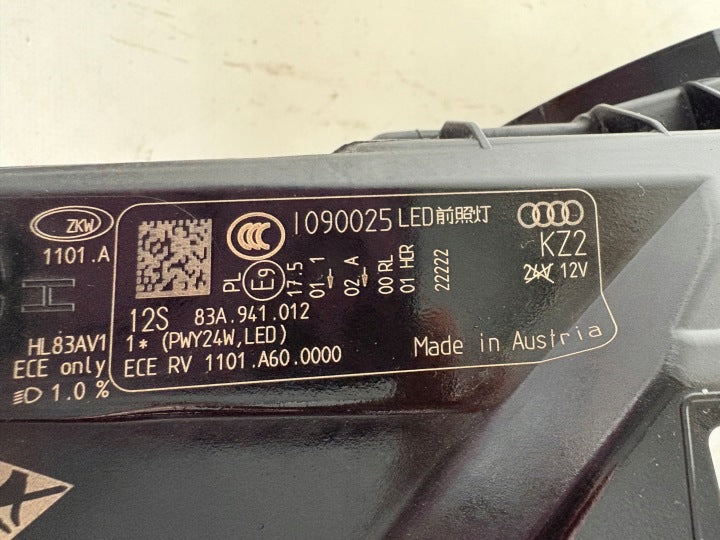 Frontscheinwerfer Audi Q3 83A941012 Rechts Scheinwerfer Headlight SCH6569722991wt