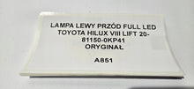 Laden Sie das Bild in den Galerie-Viewer, Frontscheinwerfer Toyota Hilux VIII 81150-0KP41 Links Scheinwerfer Headlight SCH6643092773zh