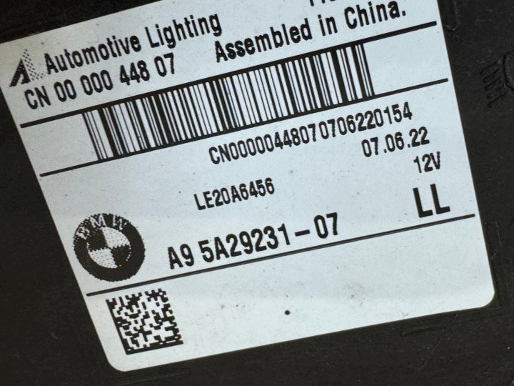 Frontscheinwerfer BMW X3 G01 G02 5A29231-07 Full LED Rechts oder Links SCH6644176602kr