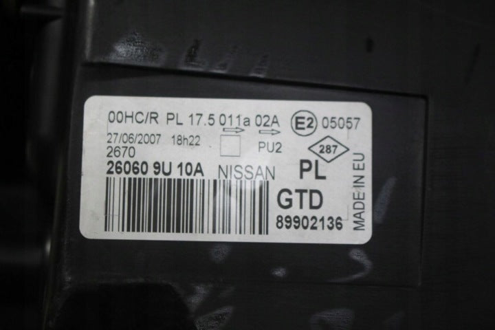 Frontscheinwerfer Nissan Note 260609U10A Links Scheinwerfer Headlight SCH6652820489er