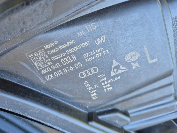 Frontscheinwerfer Audi A6 4K0941033B LED Links Scheinwerfer Headlight SCH6755681661hz