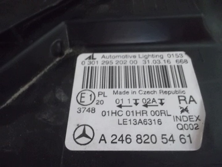 Frontscheinwerfer Mercedes-Benz W246 A2468205461 Rechts Scheinwerfer Headlight SCH6837134260nj