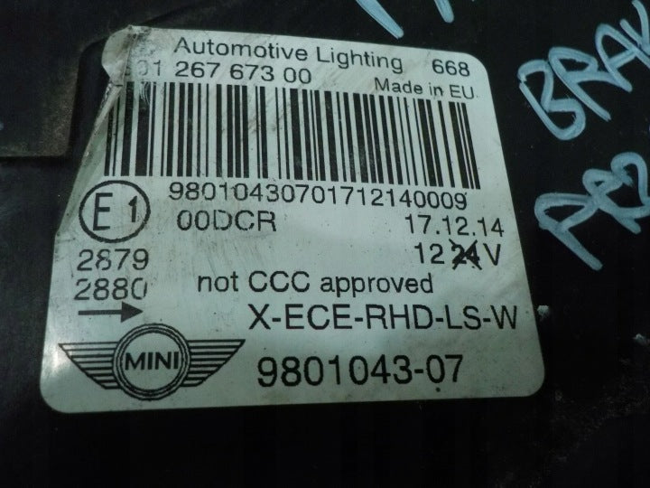 Frontscheinwerfer Mini Paceman 9801043-07 Links Scheinwerfer Headlight SCH6853149075xc