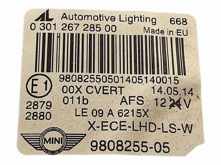 Frontscheinwerfer Mini R56 Coupe 980825505 Links Scheinwerfer Headlight SCH6875053815ix