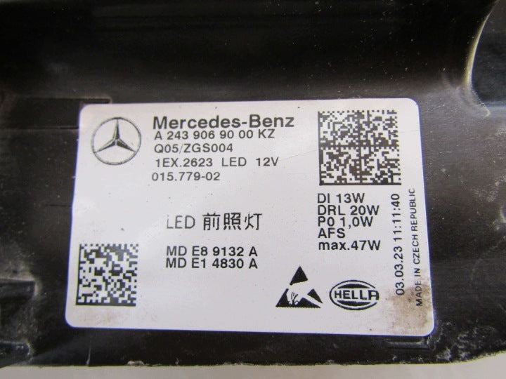 Frontscheinwerfer Mercedes-Benz Eqa Eqb A2439069000 LED Rechts Headlight SCH6893153042oz