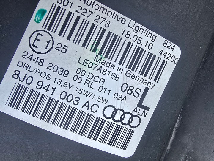 Frontscheinwerfer Audi Tt 8J0941003AC Links Scheinwerfer Headlight SCH6937142526wk