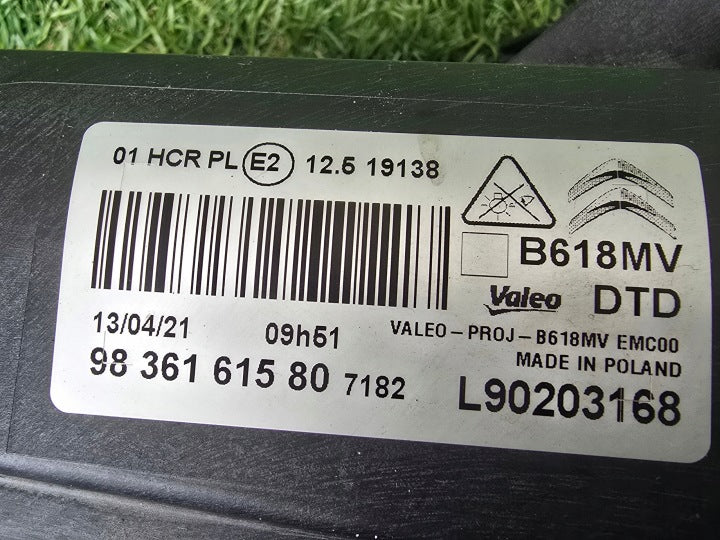 Frontscheinwerfer Citroën C3 I 9836161580 Rechts Scheinwerfer Headlight SCH6963427496na
