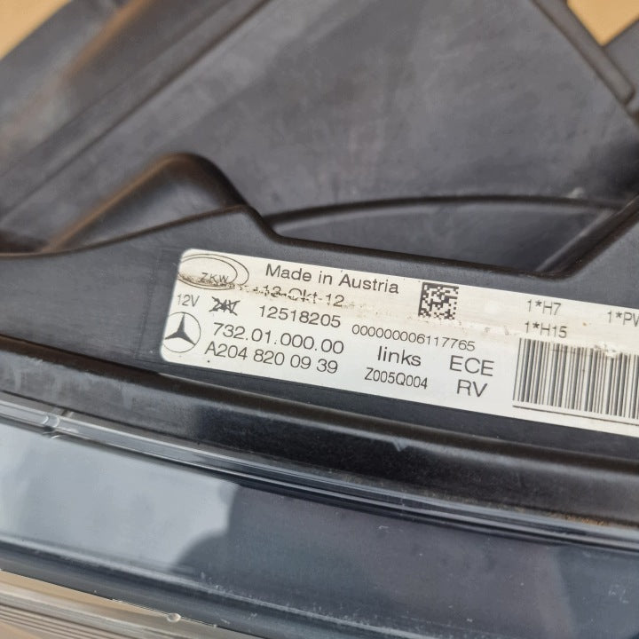 Frontscheinwerfer Mercedes-Benz X204 W204 A2048200939 Links Headlight SCH6998543569py