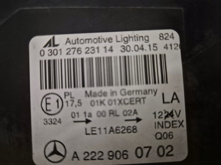 Frontscheinwerfer Mercedes-Benz W222 A2229060802 Full LED Rechts Headlight SCH7029367622cm