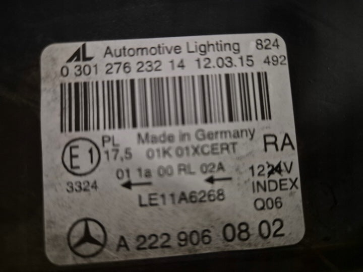Frontscheinwerfer Mercedes-Benz W222 A2229060802 Full LED Rechts Headlight SCH7029367622cm