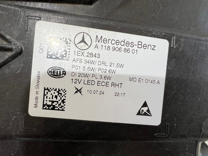 Frontscheinwerfer Mercedes-Benz Cla A1189068601 Rechts Scheinwerfer Headlight SCH7037355566cp