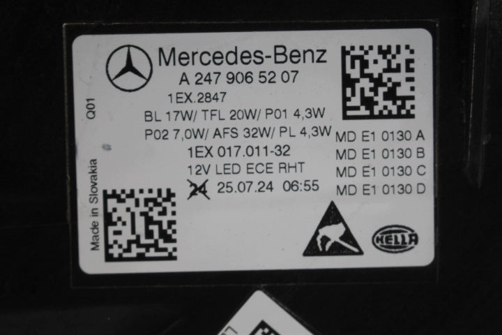 Frontscheinwerfer Mercedes-Benz W247 A2479065207 Rechts Scheinwerfer Headlight SCH7060726769pn