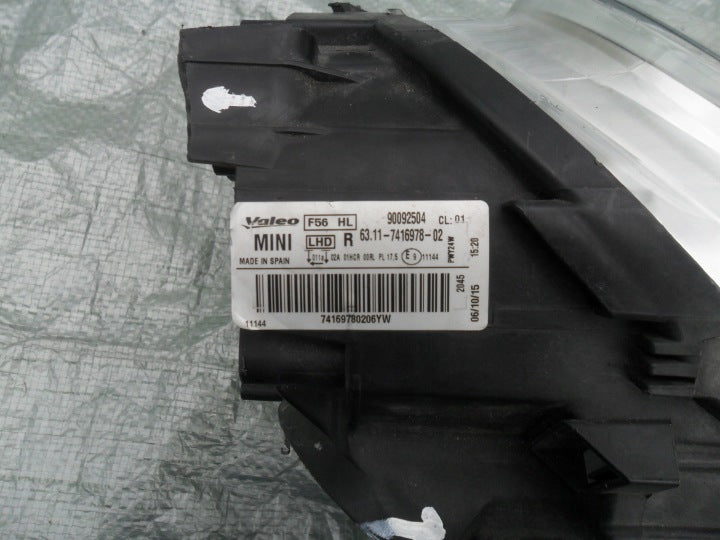 Frontscheinwerfer BMW Mini F56 F55 7416978 Rechts Scheinwerfer Headlight SCH7062857567ab