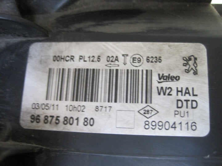 Frontscheinwerfer Peugeot 508 I 9687580180 Rechts Scheinwerfer Headlight SCH7098025816rf