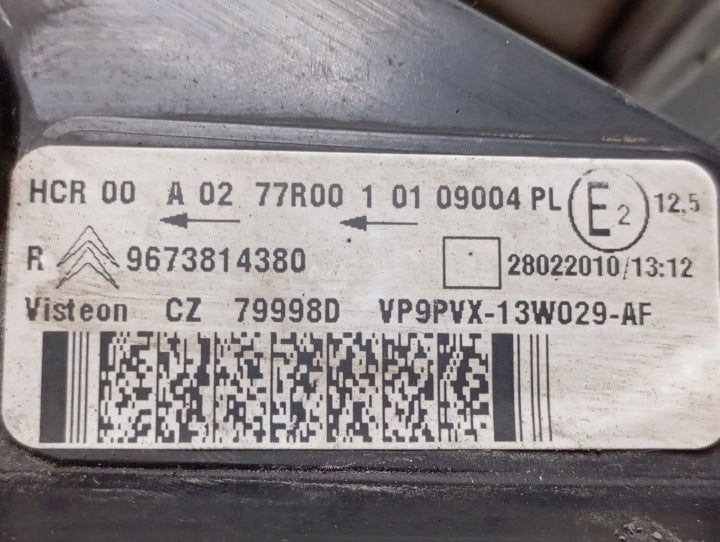 Frontscheinwerfer Citroën C3 I 9673814380 Rechts Scheinwerfer Headlight SCH7106944586pf