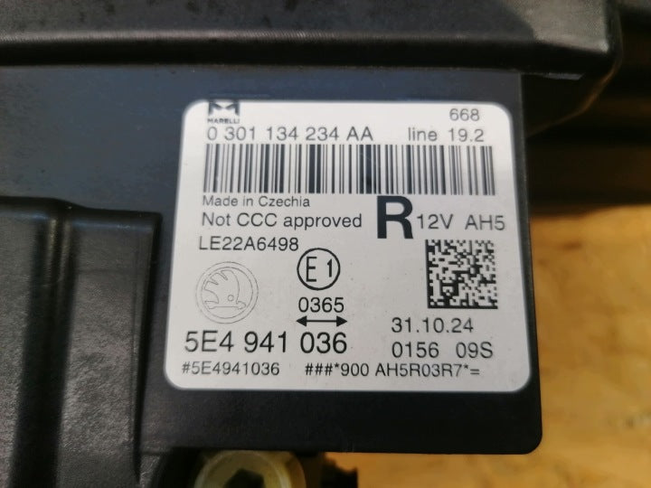 Frontscheinwerfer Skoda Octavia 5e3 I 5E4941036 Full LED Rechts Headlight SCH7216305683jw