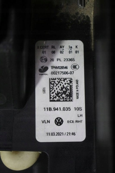 Frontscheinwerfer VW I 11B941035 Full LED Links Scheinwerfer Headlight SCH7218596108vk