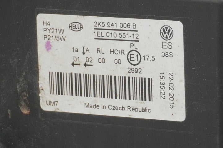 Frontscheinwerfer VW Caddy I 2K5941006B Rechts Scheinwerfer Headlight SCH7224765577st