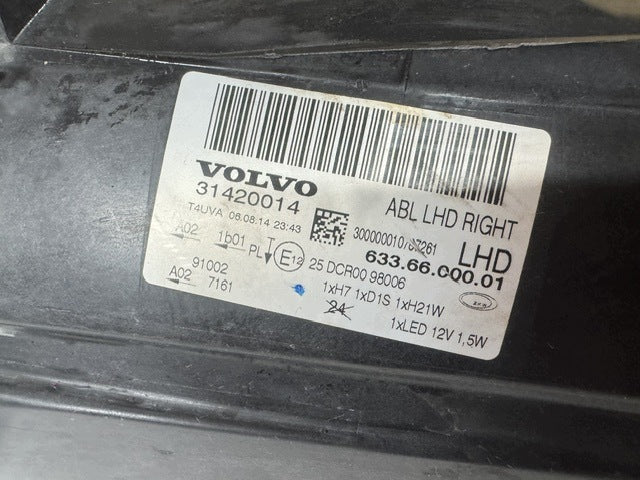 Frontscheinwerfer Volvo V70 S80 31420014 Rechts Scheinwerfer Headlight SCH7225458740zf