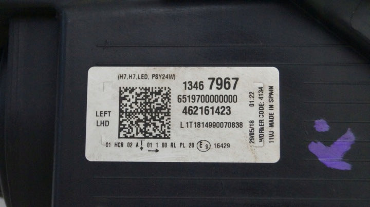 Frontscheinwerfer Opel Crossland 13467967 LED Links Scheinwerfer Headlight SCH7258914284iz