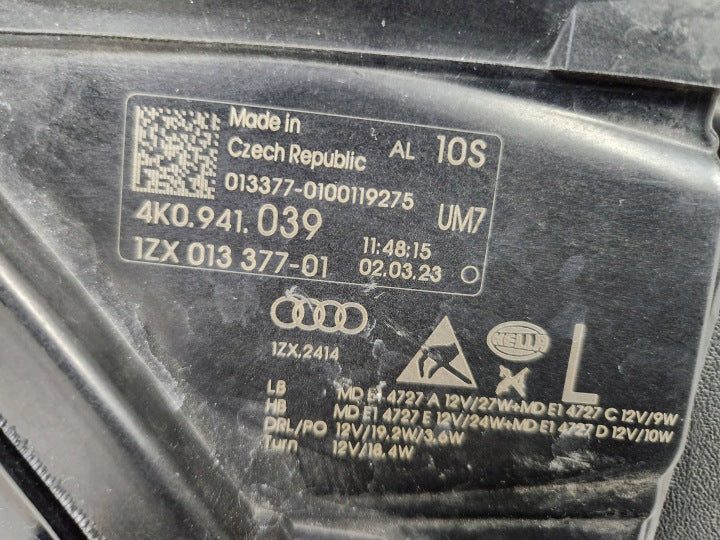 Frontscheinwerfer Audi A6 C8 4K0941039 LED Links Scheinwerfer Headlight SCH7265429293qj