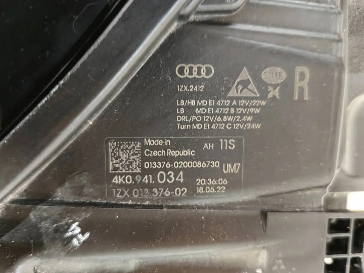 Frontscheinwerfer Audi A6 C8 4K0941034 Rechts Scheinwerfer Headlight SCH7322304285yu