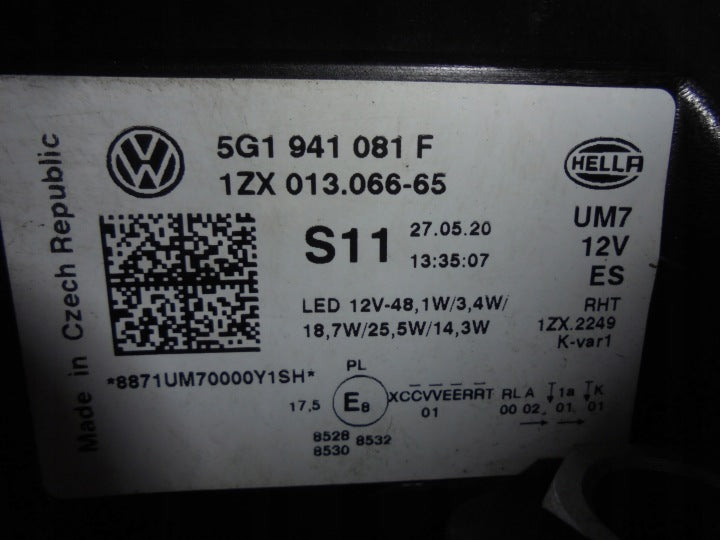 Frontscheinwerfer VW Golf VII 5G1941081F Links Scheinwerfer Headlight SCH7363671755fp