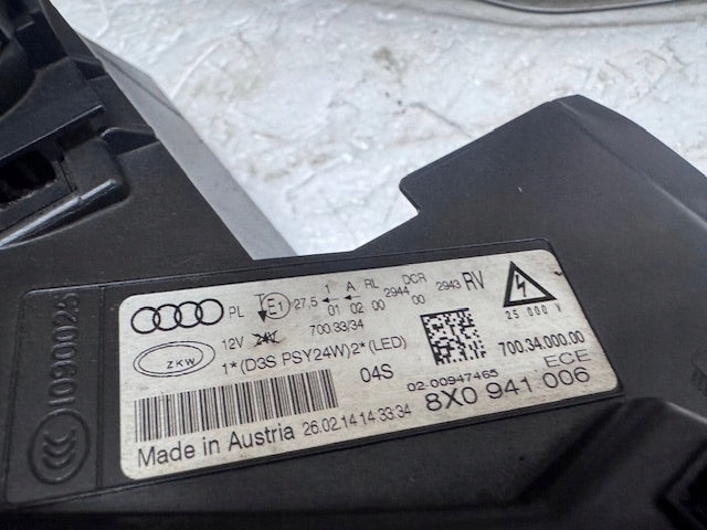 Frontscheinwerfer Audi A1 8X0941005 8X0941006 Ein Satz Scheinwerfer Headlight SCH7391466399rf
