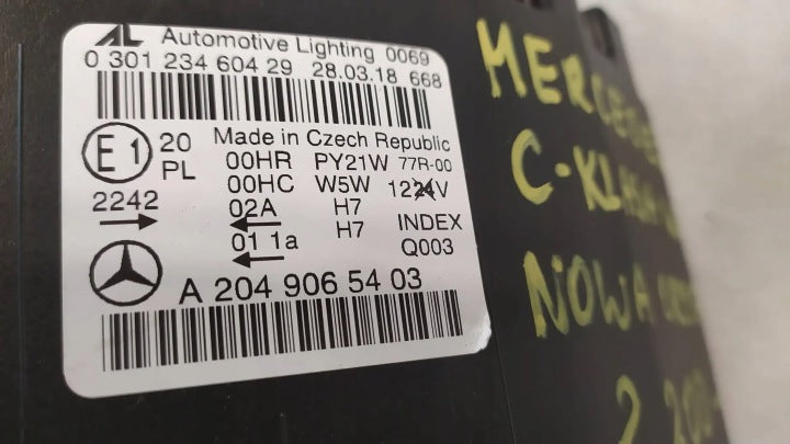 Frontscheinwerfer Mercedes-Benz W204 A2049065403 Rechts Scheinwerfer Headlight SCH7426052525br