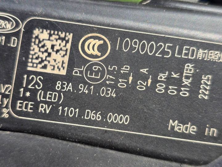 Frontscheinwerfer Audi Q3 83A941034 LED Rechts Scheinwerfer Headlight SCH7456339460ak