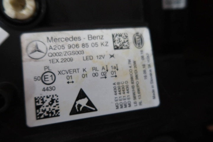 Frontscheinwerfer Mercedes-Benz W205 A2059068505 Links Scheinwerfer Headlight SCH7563051699ye