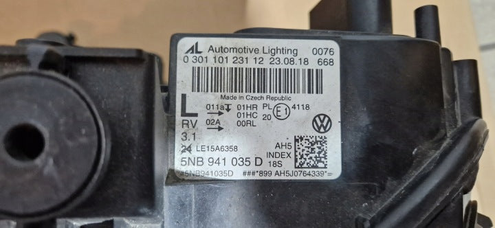Frontscheinwerfer VW Tiguan 5NB941035D Links Scheinwerfer Headlight SCH7666836883ry