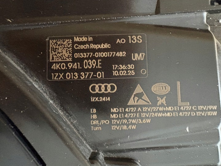 Frontscheinwerfer Audi A6 C8 4K0941039E LED Links Scheinwerfer Headlight SCH7673445733zi