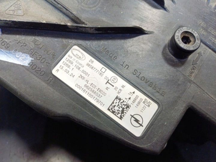 Frontscheinwerfer Opel Astra L 9858777180 Rechts Scheinwerfer Headlight SCH7691326066pm