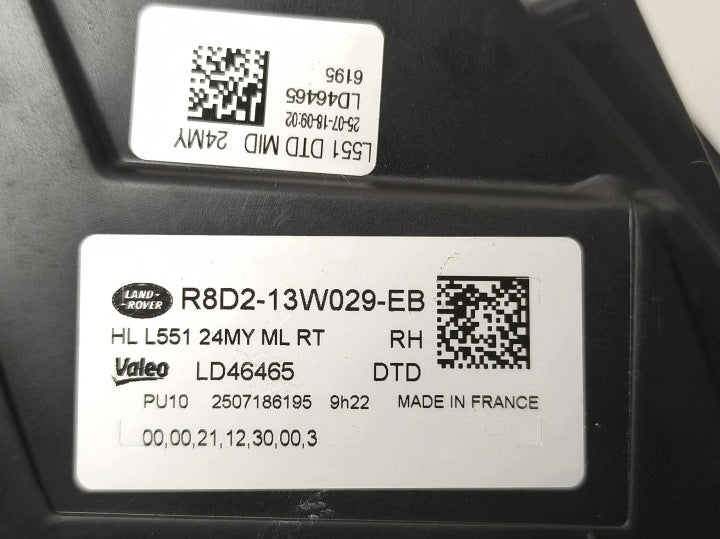 Frontscheinwerfer Land Rover Range Evoque L551 II R8D213W029EB LED Rechts SCH7716764058xo
