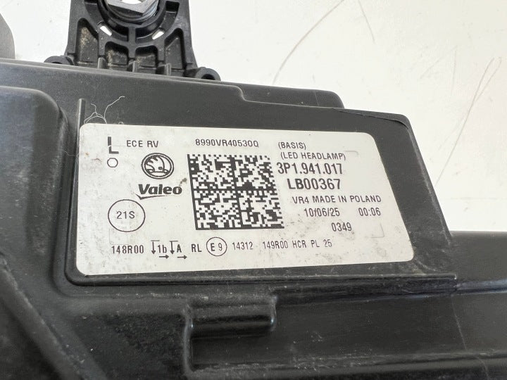 Frontscheinwerfer Skoda Superb I 3P1941017 Links Scheinwerfer Headlight SCH7728917453nh