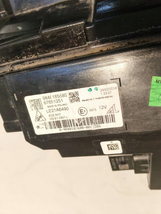Frontscheinwerfer Fiat Scudo 9848185680 Links Scheinwerfer Headlight SCH7733810939vf