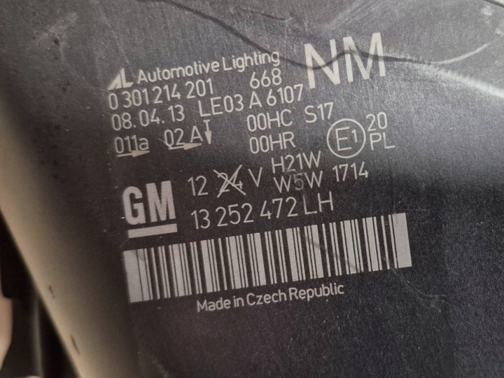 Frontscheinwerfer Chevrolet Zafira B 13252472 Links Scheinwerfer Headlight SCH7866026745af