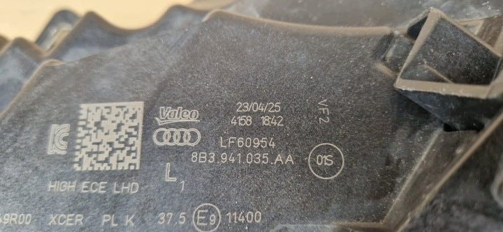 Frontscheinwerfer Audi A5 8B3941035AA Links Scheinwerfer Headlight SCH7901961102rg