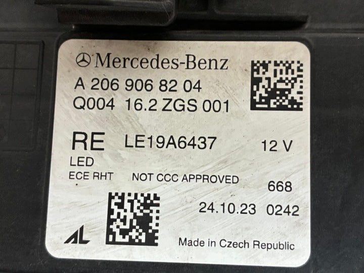 Frontscheinwerfer Mercedes-Benz W206 A2069068204 LED Rechts Headlight SCH7988925537jn
