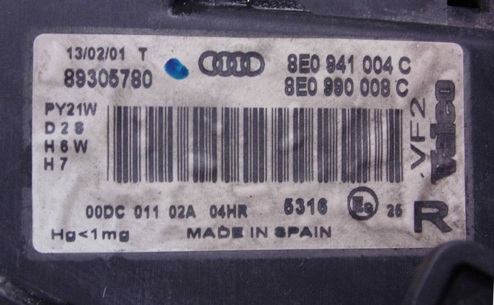 Frontscheinwerfer Audi A4 8E0941004C 8E0941003C Ein Satz Scheinwerfer Headlight SCH7990158092dd
