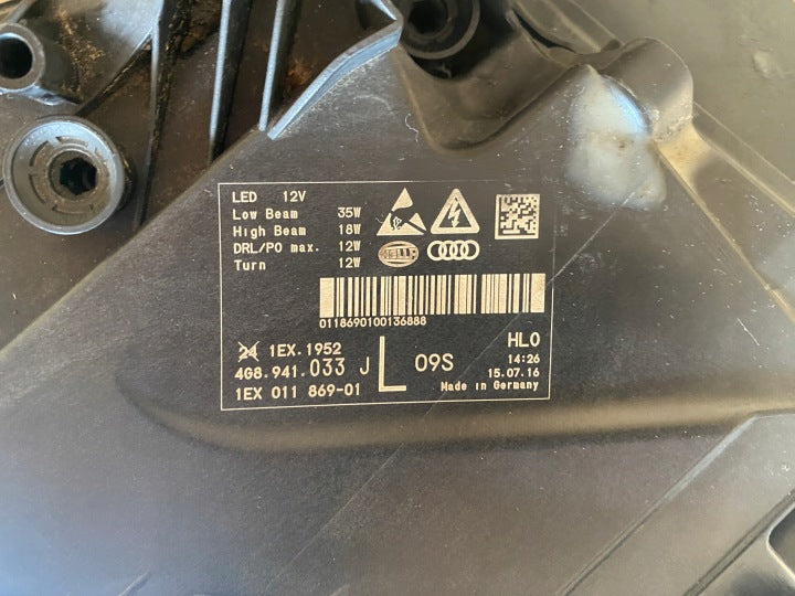 Frontscheinwerfer Audi A7 4G8941034J LED Ein Satz Scheinwerfer Headlight SCH8059457779xu