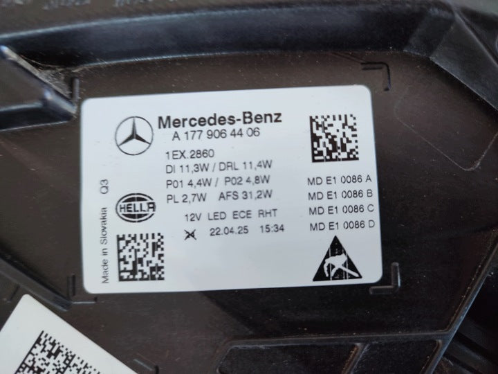 Frontscheinwerfer Mercedes-Benz W177 A1779064406 LED Links Headlight SCH8065582147va